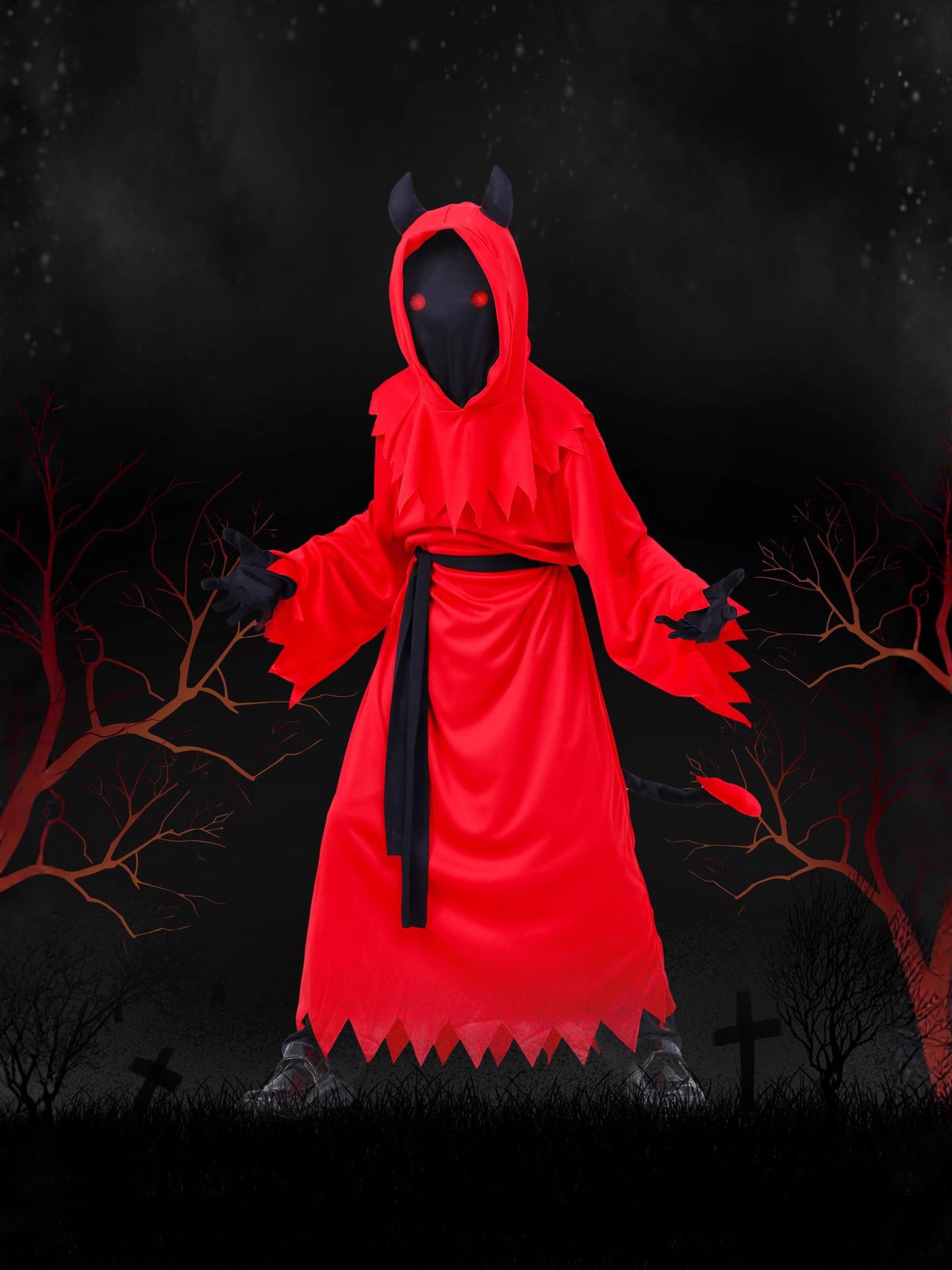 Kids' Hooded Devil Costume