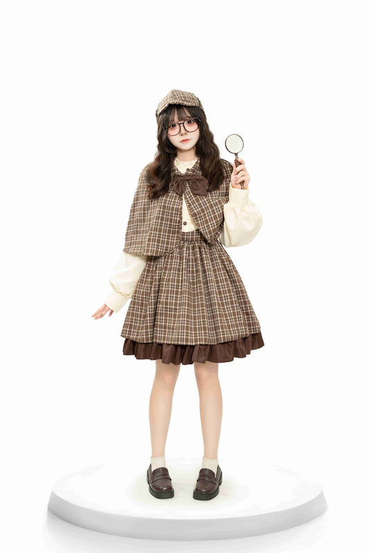 Plaid Detective Costume Set | Adult
