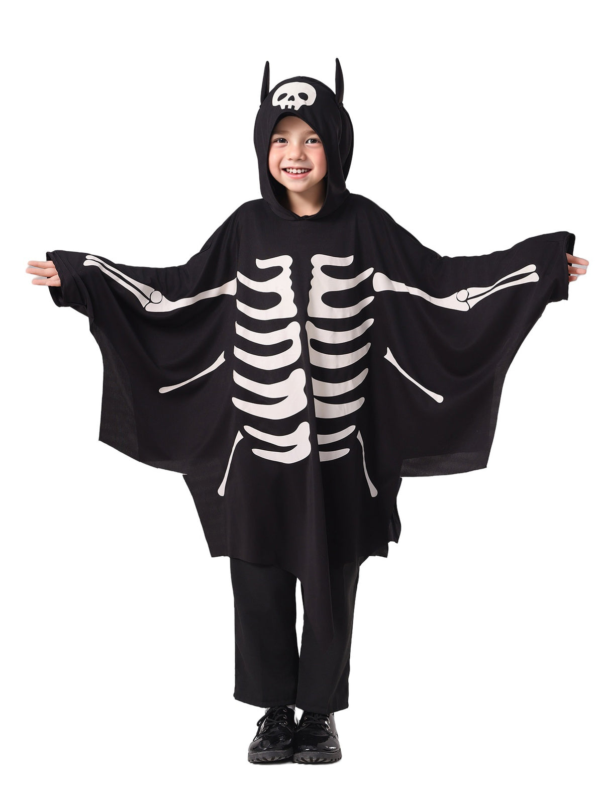 Kids' Glow Skeleton Bat Cape