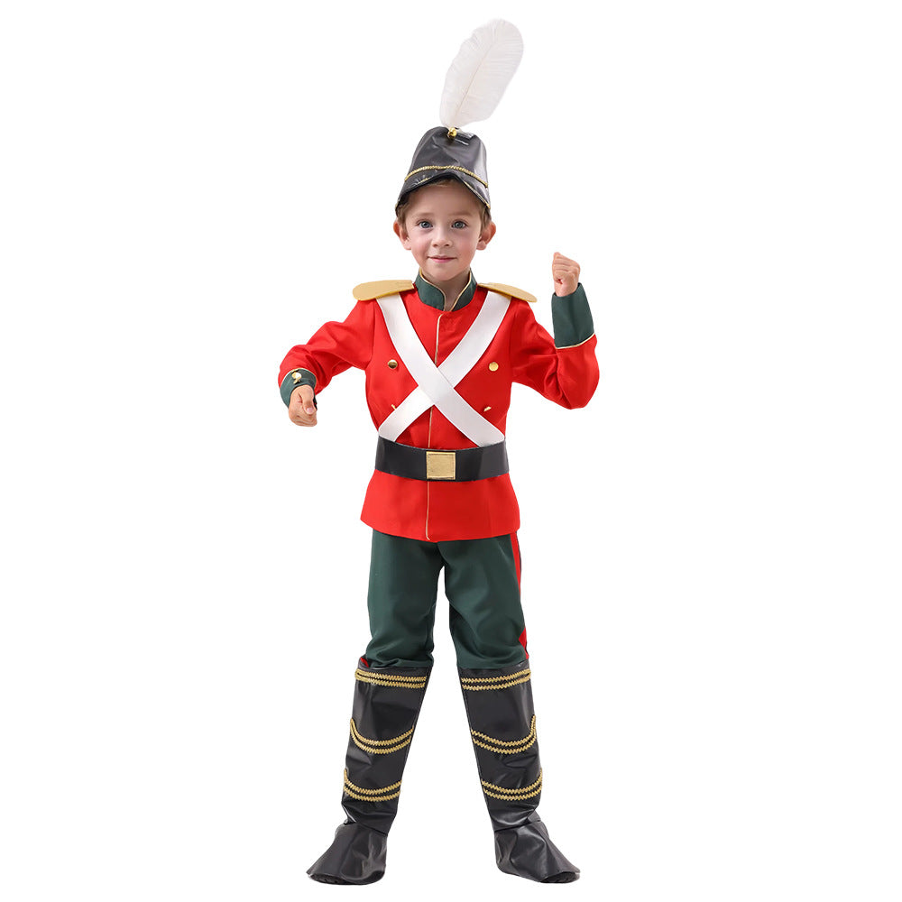 Kids' Toy Soldier Costume | Red and Green