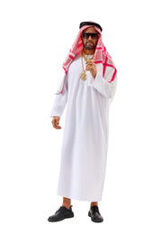 White Robe and Headscarf Costume Set | White