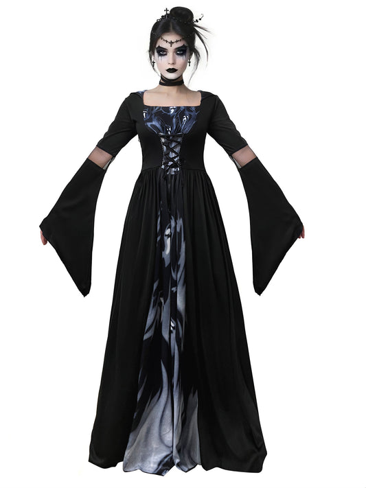 Hooded Witch Costume Dress
