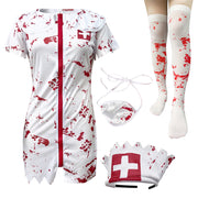 Bloodstained Doctor and Nurse Costumes | Nurse Set with Stockings