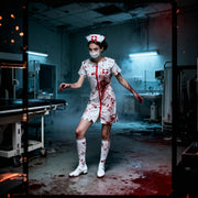 Bloodstained Doctor and Nurse Costumes | Nurse Set with Stockings
